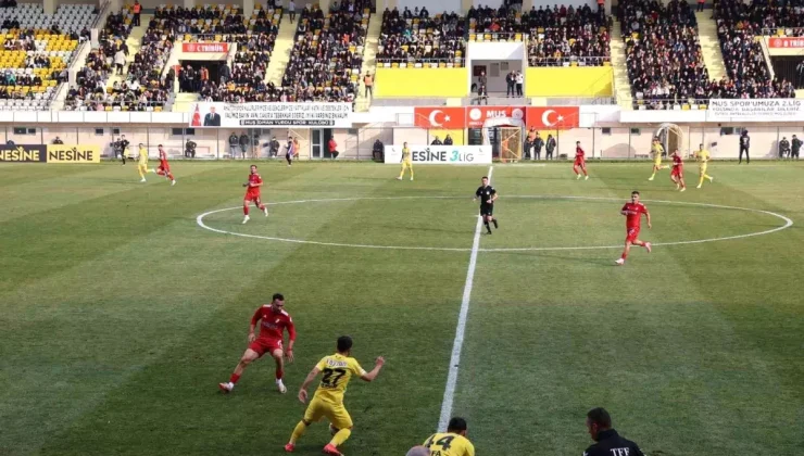 Muş Spor ve Düzcespor arasında çekişmeli 2-2 berabere